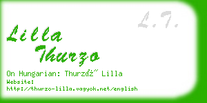 lilla thurzo business card